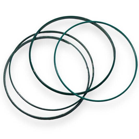 Womens Set of 4 Metal Fashion Statement Bracelet Bangles Teal Turquoise - Picture 4 of 5